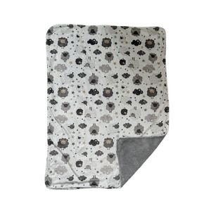 Parents Choice Walmart White Gray Sheep Lamb Clouds Star Baby Security Blanket